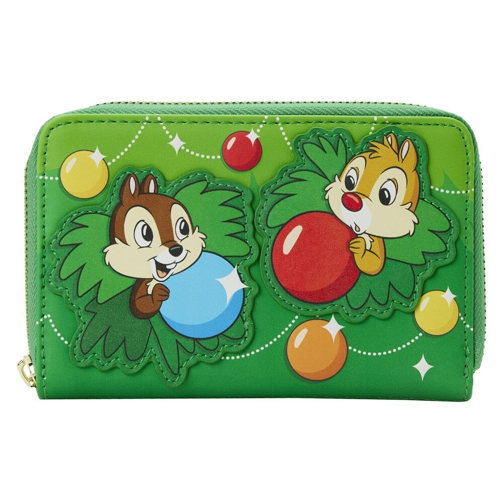 1934 Disney CHIP and Dale Ornaments Zip Around Wallet - Picture 2 of 5
